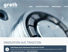 Tablet Screenshot of claus-groth.de